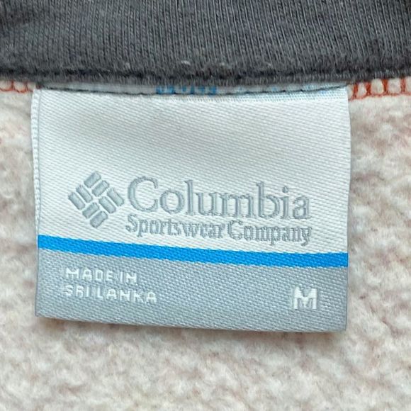 Columbia Burnt Orange Fleece Pullover - Size Medium - Picture 6 of 6